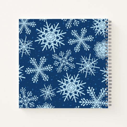 Carnet Motif Snowflake (Dos)