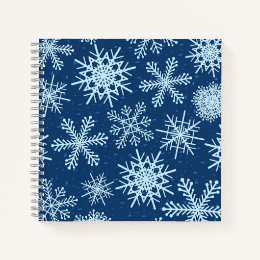 Carnet Motif Snowflake (Devant)