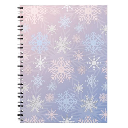 Carnet Motif Snowflake (Devant)