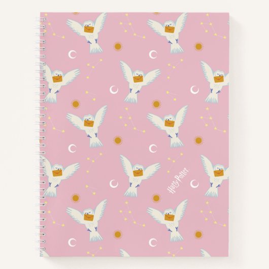 Carnet Motif Solstice Hedwig Rose (Devant)