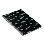 Carnet motif sous-marin Abstrait avec poissons et algues (Côté Droit)