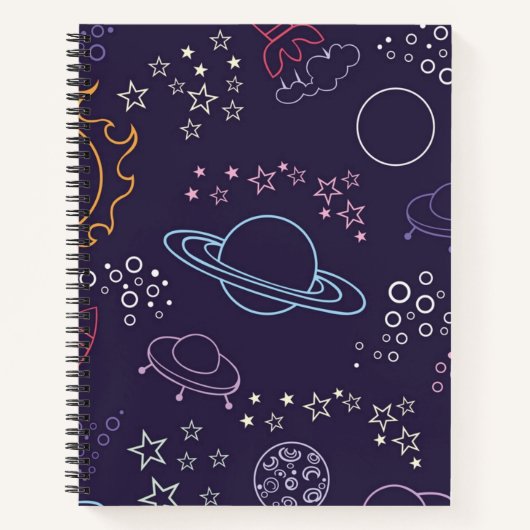 Carnet Motif spatial (Devant)