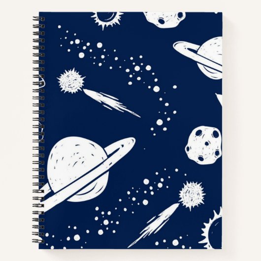 Carnet Motif spatial (Devant)