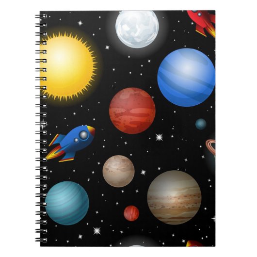 Carnet Motif spatial (Devant)