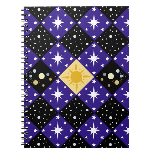 Carnet Motif spatial (Devant)