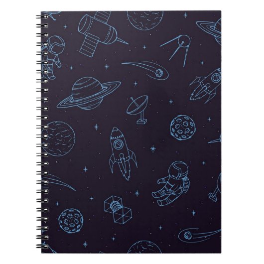 Carnet Motif spatial (Devant)