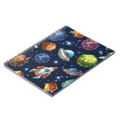 Carnet Motif spatial (Côté gauche)
