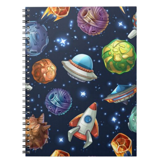 Carnet Motif spatial (Devant)