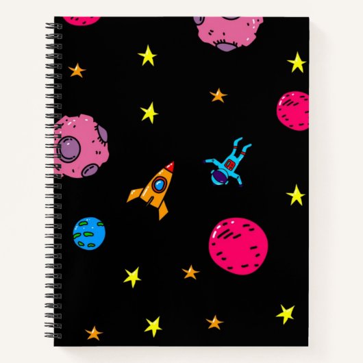 Carnet Motif spatial (Devant)
