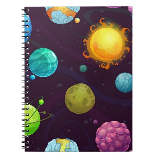 Carnet Motif spatial (Devant)