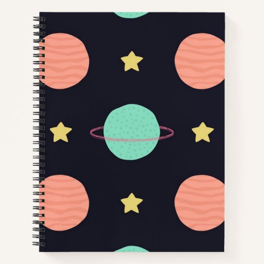 Carnet Motif spatial (Devant)