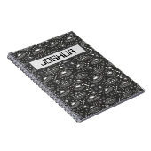 Carnet Motif spatial personnalisé (Côté Droit)