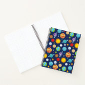Carnet Motif spatial, Planètes, Étoiles, Cosmos, Galaxie (Intérieur)