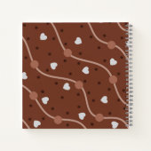 Carnet Motif Specké au coeur de chocolat foncé (Dos)