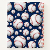 Carnet Motif sportif de baseball (Dos)