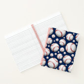 Carnet Motif sportif de baseball (Intérieur)