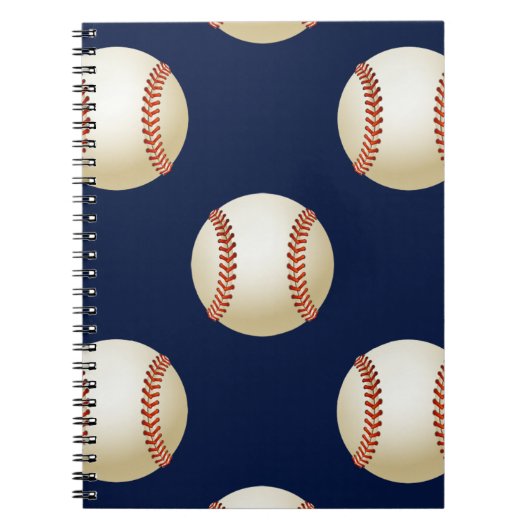 Carnet Motif sportif de baseball Balls (Devant)