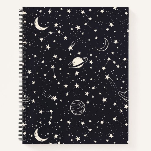 Carnet Motif Stars & Planètes (Devant)