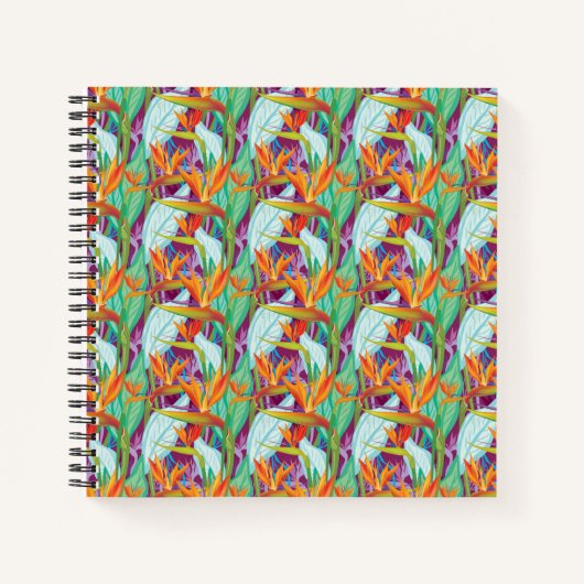 Carnet Motif Strelitzia (Devant)
