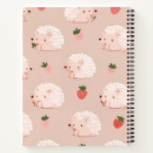 Carnet Motif sucré et fraise personnalisé (Dos)