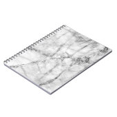 Carnet Motif sur la texture du sol en marbre blanc et dos (Côté gauche)