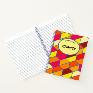 Carnet Motif symétrique de couleur gras