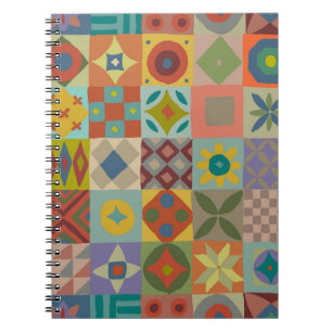 Carnet Motif Talavera. Un patchwork indien. Nom turc