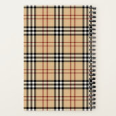 Carnet Motif Tartan Écossais (Verso)