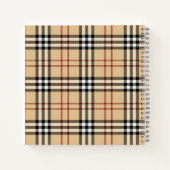 Carnet Motif Tartan Écossais (Dos)