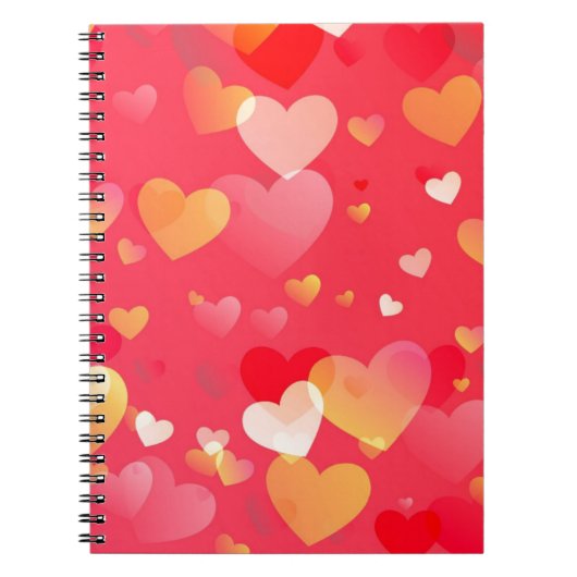 Carnet Motif tendance Red Heart (Devant)