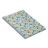 Carnet Motif Terrazzo Bleu (Côté Droit)