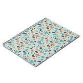 Carnet Motif Terrazzo Bleu (Côté gauche)