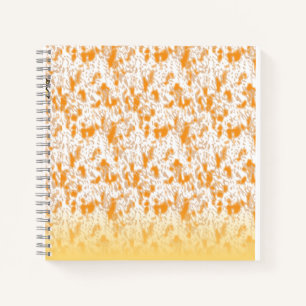 Carnet Motif textile avec orange et gol vibrants