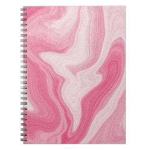 Carnet Motif tourbillonnant en marbre rose – Abstrait est