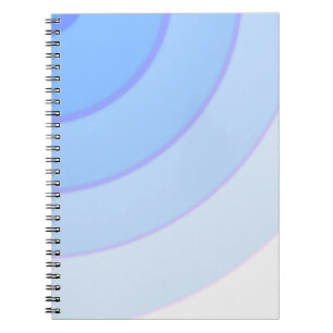 Carnet Motif tourbillonnant ombre bleu pastel