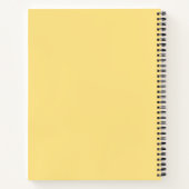 Carnet Motif tournesol (Dos)