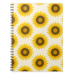 Carnet Motif tournesol