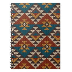 Carnet Motif traditionnel Tribal Aztec sans couture sur w
