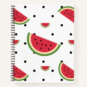 Carnet Motif Tranche de Pastèque   Pique-Nique Estival & 