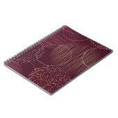 Carnet Motif transparent avec cercles d'aquarelle (Côté gauche)