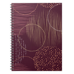 Carnet Motif transparent avec cercles d'aquarelle