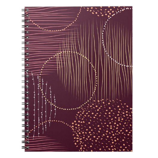 Carnet Motif transparent avec cercles d'aquarelle (Devant)