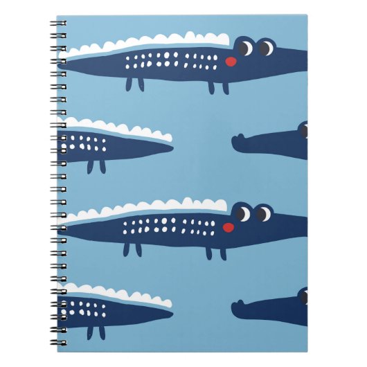 Carnet Motif transparent avec crocodiles (Devant)