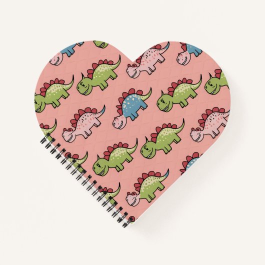 Carnet Motif transparent de dinosaure mignon (Devant)