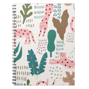 Carnet Motif transparent de la jungle