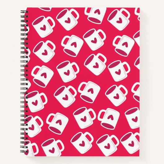 Carnet Motif transparent de tasse mignonne (Devant)