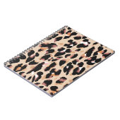 Carnet Motif transparent Empreinte de léopard (Côté gauche)