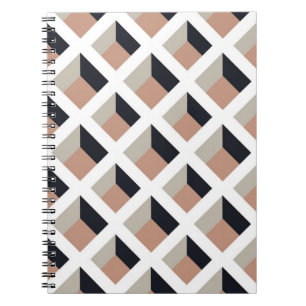Carnet Motif transparent en treillis blanc