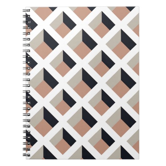 Carnet Motif transparent en treillis blanc (Devant)