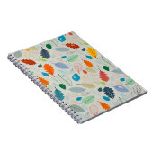 Carnet Motif transparent - Feuilles d'automne vintages Il (Côté Droit)